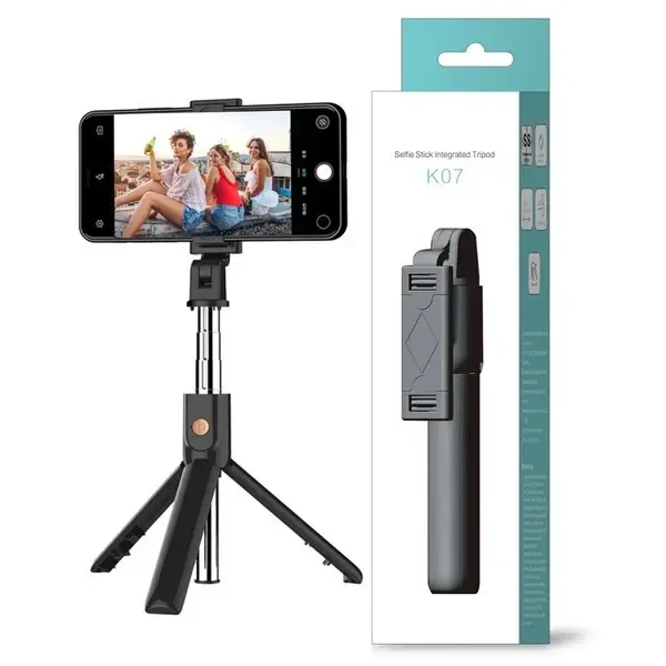 K07 Mobile Phone Bluetooth Selfie Stick with Tripod | Multifunction Wireless Sel